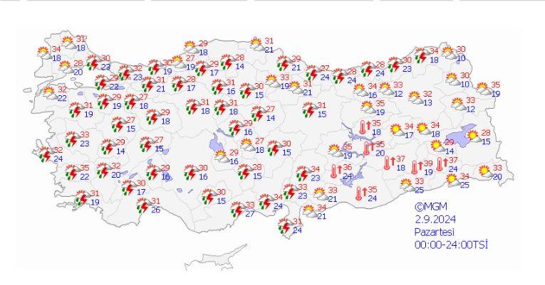 Meteoroloji saat verip 5 ili uyardı! Kuvvetli sağanak vuracak 30